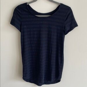 GAP Blue Luxe Short Sleeve Tee